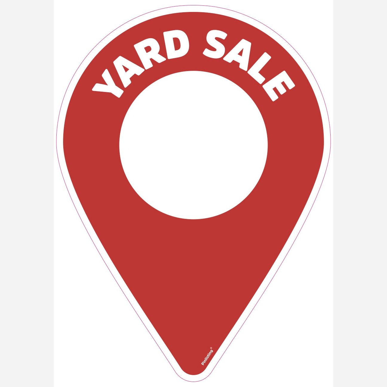 Yard Sale Signs + Stakes – Directional Yard Sign, Double-Sided (3 Pack)