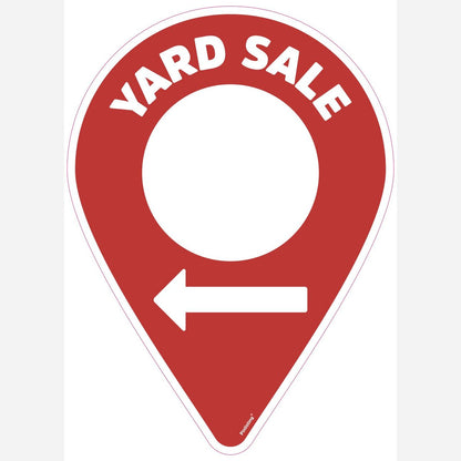 Yard Sale Signs + Stakes – Directional Yard Sign, Double-Sided (3 Pack)