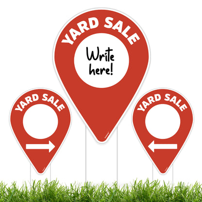 yard sale sign